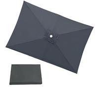 Parasol Replacement Canopy 4/6/8 Ribs, 3.0x3.0m 2.5x2.5m 2.7x2.7m Rectangular/Square Outdoor Umbrella Replacement Cover Waterproof Garden Patio Parasol Umbrella Canopy(B3,8Ribs: 300x300cm)
