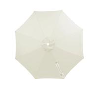 Parasol Replacement Cover 3 m Diameter Replacement Canopy 8 Struts Patio Umbrella Canopy Parasol Cover Garden Umbrella Cantilever Parasol for Garden, Beach, Pool (Cream, 2.7 m / 8 Bones)