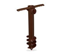 Parasol Sleeve Sunshade Garden Beach Stable Fix Screw Holder Sand Anchor Brown