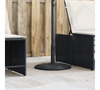 Parasol Stand 12 kg with Curve Pattern, PE and Concrete, Diameter 38/48 mm Mast, Sturdy Base for Garden, Balcony, Patio, Windproof, Fillable, Space-saving, Easy to Assemble