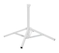 Parasol Stand Manual Adjustable White Steel for 25-32 mm Pole Multi-leg vidaXL