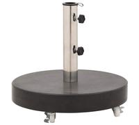 Parasol Stand Outdoor Umbrella Base Holder Support Parasol Base Granite vidaXL