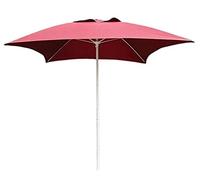 Parasol,Sun Parasol Parasols Square Patio Garden Table Umbrella, Perfect For Outdoor Yard, Beach Commercial Event Market, Swimming Pool Side, Wine Red, 2m