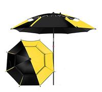 Parasol,Sun Shade Umbrella Outdoor Portable Garden Umbrellas with ° Tilt Pole, Fishing Parasol Water Proof, Windproof Sunscreen Ventilation, Adjustable Height, Beach A