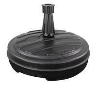 Parasol Umbrella Base Stand Sand Water Plastic Pole Garden Beach Patio Sun Shade (1 x Black)