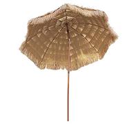 Parasol Umbrella Beach Umbrella Outdoor, Tropical Hawaiian Patio Straw Umbrella with 8 Sturdy Steel Ribs, Shading Grass Umbrella for Back Room (Size : 7.8FT)