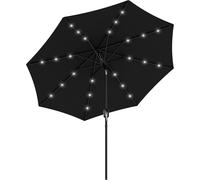 Parasol Umbrella Patio Garden 24 LED Solar Powered Tilt Outdoor String Light