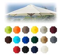 Parasol Umbrella Replacement Cover, Replacement Parasol Cover, Outdoor Replacement Cover, Garden Parasol Canopy Cover, Fade Resistant, 6 Arms/8 Arms, for Garden Umbrella(Dark green,6ribs:2.5m/8.2ft)
