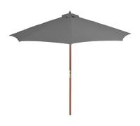 Parasol with Brown Pole Outdoor Garden Umbrella Canopy Sunshade Shelter vidaXL