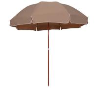 Parasol with Steel Pole Outdoor Umbrella Sunshade Garden Sun Shelter vidaXL