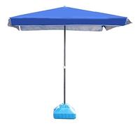 Parasols Blue Rectangular Outdoor Table Umbrella, Perfect for Garden, Yard, Beach Commercial Event Market, Camping, Pool Side