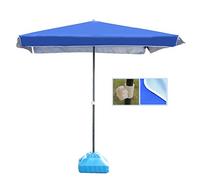 Parasols Rectangular Patio Outdoor Table Umbrella, Perfect For Garden, Yard, Beach Commercial Event Market, Camping, Pool Side (Color Blue, Size : 200cm×200c