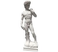Parastone David 27cm White with Grey Veins Resin Statue Sculpture