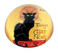 PARASTONE MOVSEION COLLECTION STEINLEN LE CHAT NOIR GLASS PAPERWEIGHT - NEW IN BOX