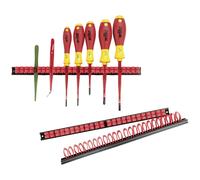 Parat 802000981 "Basic" Wall Mounting Strip Set, Black, Set of 3 Piece