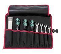 PARAT Basic Roll-Up Case 8 | Roll Bag for 8 Tools Made of Nylon | Compact Tool Bag with Buckle | Empty Tool Roll for Craftsmen | Premium Tool Bag Black