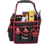 PARAT 5990841991 Basic Tool Softbag S (for 30 Tools, Bag Includes 21 Pockets, 2 Accessory Pockets, Zip Pocket, Nylon Shoulder Bag) Black