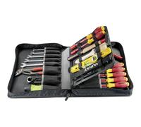 Parat 5650040061 "Basic Wallet Plus" Tool Folder with 38 Loops/Fans, Black/Silver