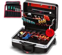 PARAT Classic KingSize Roll Neo | Rollable Tool Box for 50 Tools | Includes Basic Roll-Up Case 8 | Aluminium Tool Box with X-ABS & Base Tray | With Telescopic Extension & Grid Hinges