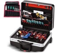 Parat Classic Kingsize Roll neo TSA Lock™ | Tool Box with Wheels for 50 Pockets | Includes Basic Roll-Up Case 8 | 36L Tool Trolley with Base Tray | With Double Frame & Wheels