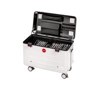PARAT PARAPROJECT Case TC20 TwinCharge tablet trolley, incl. USB-A to Lightning® / LED cable, white