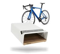 PARAX Bicycle Wall Mount / Bicycle Storage / Wall Mount Bicycle / Made in Germany - S-Rack in White Suitable for Road Bike Hardtail City Bike Touring Bike - Various Shelves