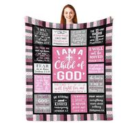 Parcae Christian Gifts for Women, Baptism Gifts for Girls, Confirmation Gifts for Girls, Bible Verse Religious Gifts for Women, Name of Jesus Gifts, Scripture Blanket 150x130CM