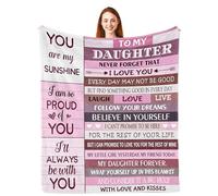 Parcae Daughter Gifts from Mum, Idea Daughter Birthday Gifts, Birthday Gifts for Daughter Adult, Teenage Girls Gifts, Daughter Gifts from Dad for Christmas, Blanket 150x130CM