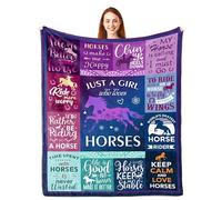 Parcae Horse Gifts for Girls Women, Unique Gift for HorseLovers, Teenage Girls Presents, Only Fools and Horses Presents, Just A Girl Who Loves Horses, Horsey Horse Blanket 150X130CM