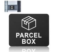 Parcel Box Sign Adhesive Packages Deliveries Here Waterproof Notice Self Adhesive Acrylic Parcel Box Sticker 11 x 9cm Delivery Driver please leave parcels in porch sign No More Lost Goods, Black