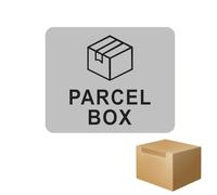 Parcel Box Sign Adhesive Parcel Box Sticker, 11cm x 9cm Parcel Box Sign Waterproof Self, for Postman Accurate Put Delivery, Mailboxes, Parcels, Mail, No Longer Lose The Parcel (Silver)