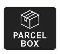 Parcel Box Sign Adhesive,Reusable Packages Deliveries Here Signs,Waterproof, Post Mailman Delivery Driver Notice,Parcel Box Sticker,Self Adhesive Acrylic for Mail Box House Office No Lost Items(Black)