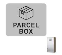 Parcel Box Sign,Deliveries Notice Signs with Adhesive Backing,Silver Delivery Parcels Stickers,Packages Sticker No Lost,for Notice for Deliverie,Mail Box,Package,Post,Mailman Outdoors and Office