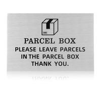 Parcel Box Sign Packages and Deliveries Here Signs 15 x 10 cm Aluminum Plaqu Parcel Sticker for House Office Outside PLEASE LEAVE PARCELS IN THE PARCEL BOX THANK YOU