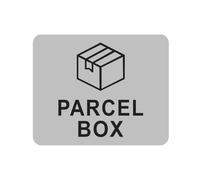Parcel Box Sign Parcel Delivery Sign Notice for a Safe Place to Make Deliveries, Drop Packages or Post.No more Lost Articles(4.33 * 3.54inch)
