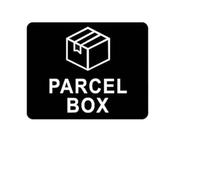 Parcel Box Sticker - Self Adhesive Delivery Driver Notice Sign, Waterproof Packages Here Sign for Courier, Parcel Drop Off Sign to Prevent Lost Goods for House Office (Black, 11cm x 9cm)