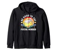 Parcel deliverer BE GOOD TO THE POSTAL WORKER Postal Boats Zip Hoodie
