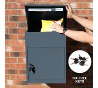 Parcel Drop Box Delivery Post Box Medium Lockable Home Storage Letter Anti Theft