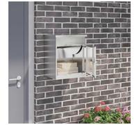 Parcel Drop Box Stainless Steel 47.5x38x59cm Outdoor Lockable Weatherproof Safe