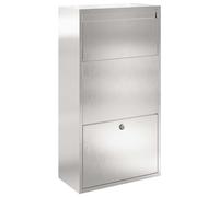 Parcel Drop Box with Storage with Door with Lock Outdoor Mailbox Secure vidaXL