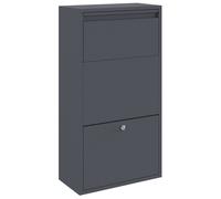 Parcel Drop Box with Storage with Door with Lock Outdoor Mailbox Secure vidaXL