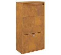 Parcel Drop Box with Storage with Door with Lock Outdoor Mailbox Secure vidaXL