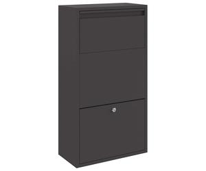 Parcel Drop Box with Storage with Door with Lock Outdoor Mailbox Secure vidaXL