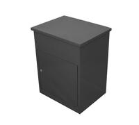 (Grey) Parcel Drop Box Delivery Post Box Medium Lockable