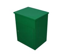 Medium Parcel Delivery Drop Box Lockable Home Storage Letter Post Box Green