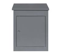 Parcel Post Drop Box Grey Large Steel Outdoor Lockable 2 Keys