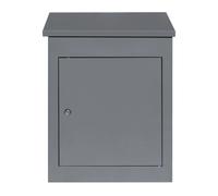 Parcel Post Drop Box Grey Large Steel Outdoor Lockable 2 Keys