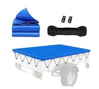 Parcel Shelf 420D Oxford Tarpaulin Trailer Cloth Waterproof Dustproof Truck Canopy Uv Protection Cover For Outdoors Travel UV Protect Cargo Cover(207x114x6cm)
