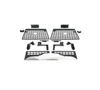 Parcel Shelf For Jeep For Wrangler JK 2-Door Hardtop 2007-2017 Modular Trunk Organizer Cargo Net Luggage Rack Boot Space Saver Car Trunk Cargo Cover(Side and 2 Boxes)