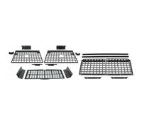 Parcel Shelf For Jeep For Wrangler JK 2-Door Hardtop 2007-2017 Modular Trunk Organizer Cargo Net Luggage Rack Boot Space Saver Car Trunk Cargo Cover(Side Center Top)